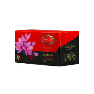 شاي أسود أجنبي بنكهة زعفران، 25 كيس شاي شاي أسود أجنبي بنكهة زعفران، 25 كيس شاي